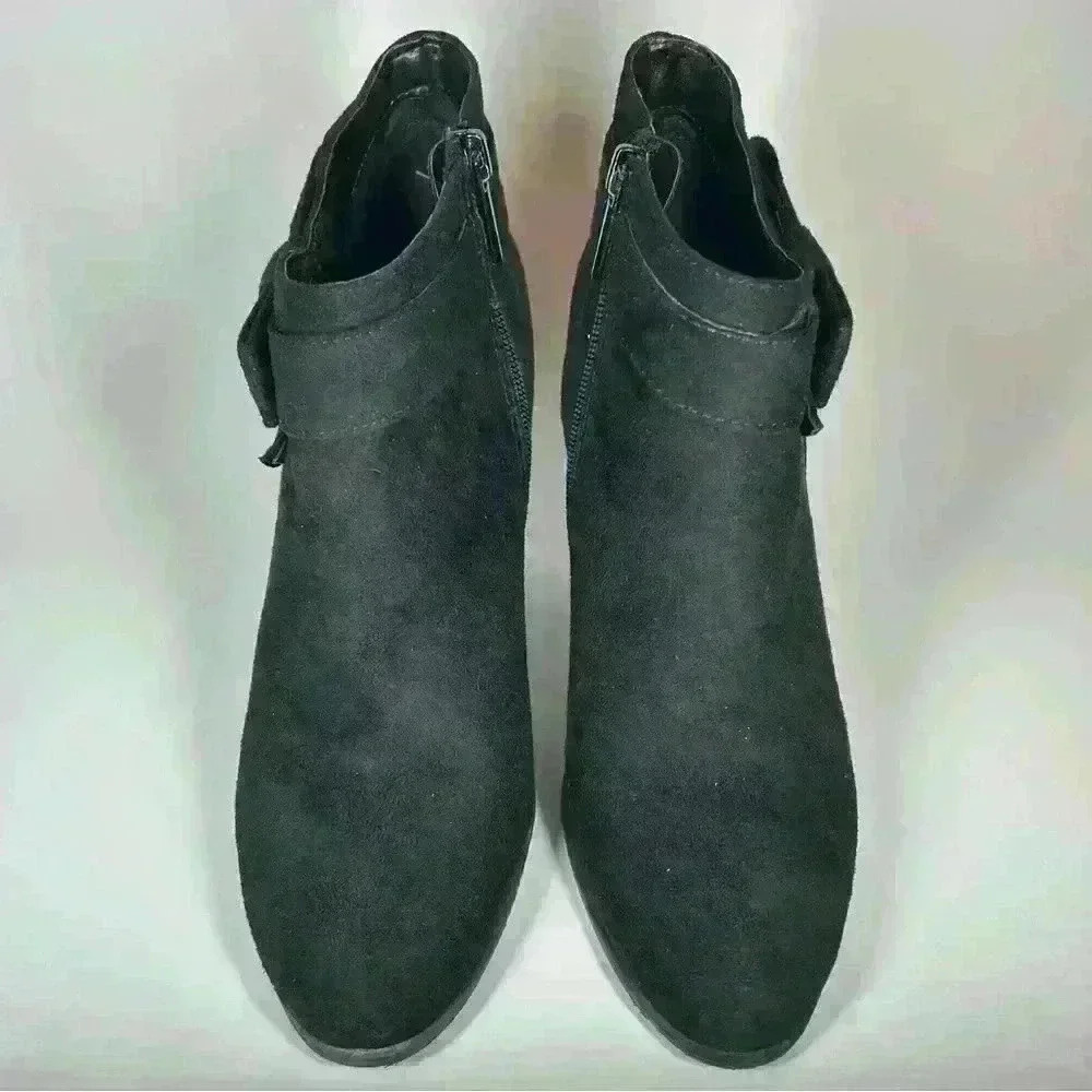 Impo Oralia black suede women’s boot heels 4” - Picture 3 of 7